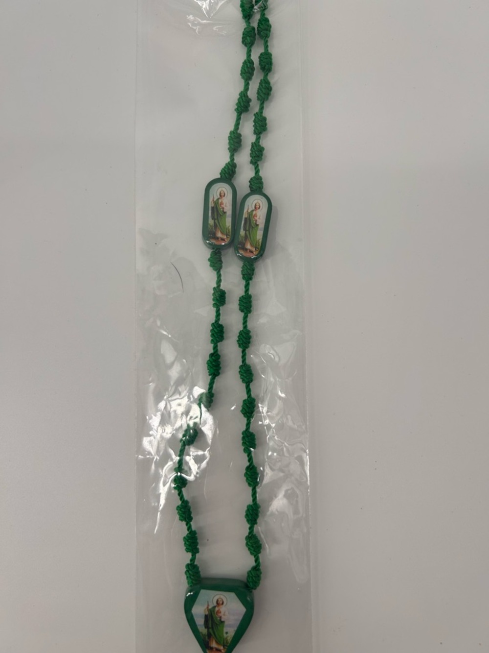 Green Devotional Rosary Necklace‎